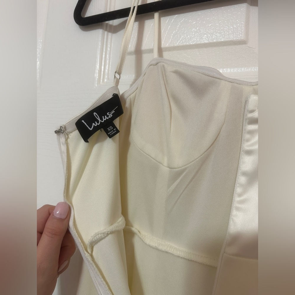 Lulus White Maxi Dress, Ivory Skirt, Size XS Extra Small - Picture 7 of 8
